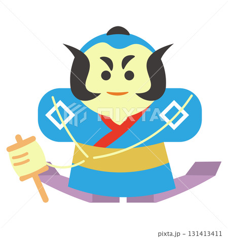 シンプルなやっこ凧のベクターイラスト 131413411