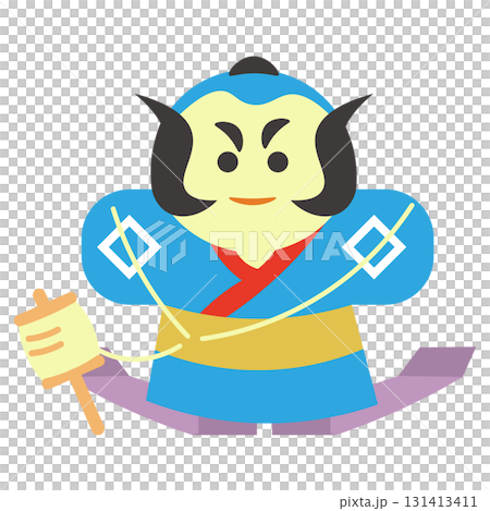 シンプルなやっこ凧のベクターイラスト 131413411