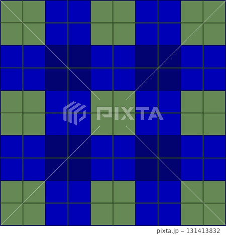 ネイビー&オリーブの温もり格子 ネイビー&オリーブの温もり格子 131413832