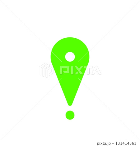 目的地を表す緑のロケーションピン 目的地を表す緑のロケーションピン 131414363