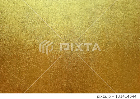 Gold Paint on Concrete Wall Background. 131414644