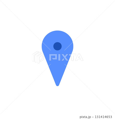 目的地を表す青いロケーションピン 目的地を表す青いロケーションピン 131414653