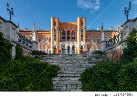 Historic Marfino estate with main staircase, cultural heritage in Moscow region, Russia 131414686