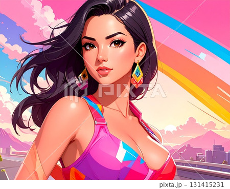 美しい女性のイラスト 131415231