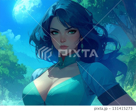 美しい女性のイラスト 131415273