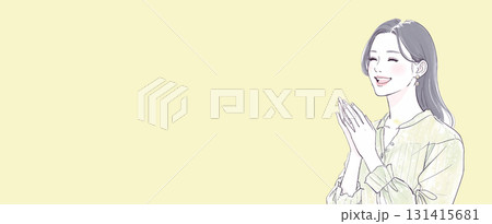 水彩画・手描き風のお笑い・大爆笑する女性のイラスト素材 水彩画・手描き風のお笑い・大爆笑する女性のイラスト素材 131415681