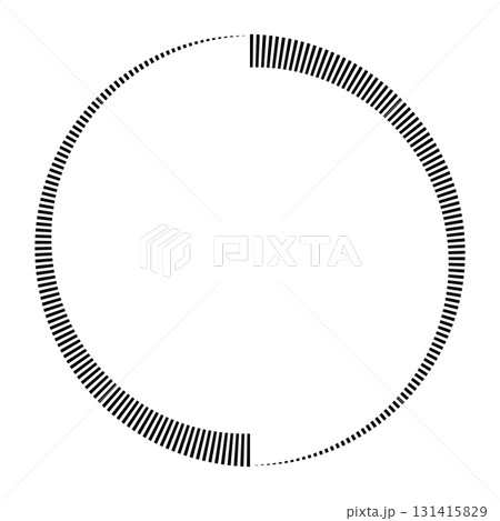 Circular Bar Chart Radial Data Visualization Abstract Graphic Design Element 131415829