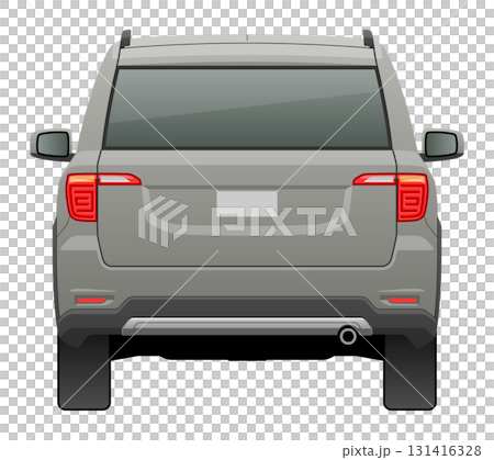 後方から見た車のイラスト（LサイズSUV） 131416328