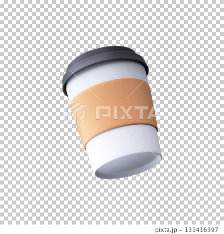 3D Hot Beverage Paper Cup 131416397