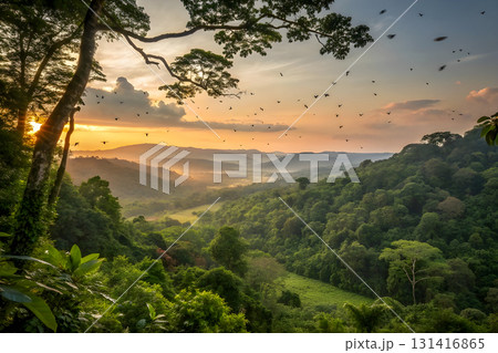sunrise in the mountains 131416865