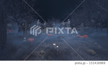 修道女の像がある中庭 修道女の像がある中庭 131416969