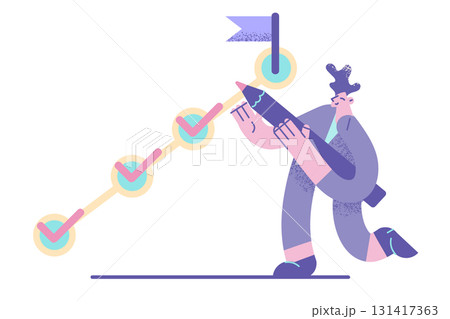 Task completion, task solving, management concept. 131417363