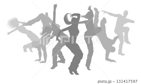 Dancers Silhouette Street Dance Poses Silhouettes Dancers Silhouette Street Dance Poses Silhouettes 131417597