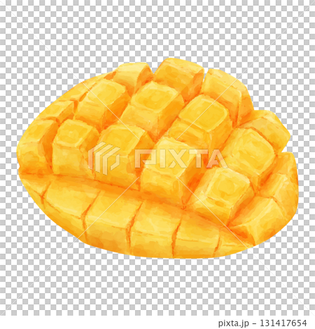 芒果肉的水彩插圖 芒果肉的水彩插圖 131417654