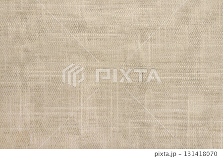 Brown linen fabric cloth texture background, seamless pattern of natural textile. 131418070