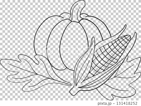 Thanksgiving day outline roasted turkey pumpkin pie autumn leaves and cozy family dinner elements Thanksgiving day outline roasted turkey pumpkin pie autumn leaves and cozy family dinner elements 131418252