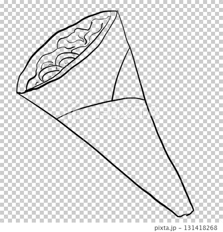シンプルなクレープの線画 131418268