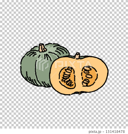 南瓜的彩色插圖 131418478