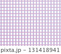 紫色のチェック柄 131418941