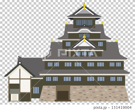 Okayama Castle, Japanese castle, castle tower, Okayama Prefecture 131419004