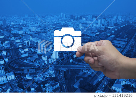 Business camera service shop online concept 131419216