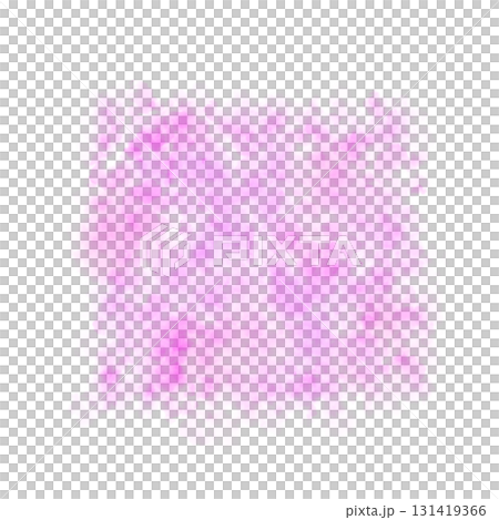 Square dark pink smoke layer on transparent background, abstract fog cloud texture for overlays and atmospheric effects 131419366