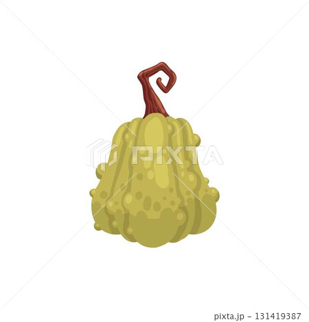 Autumn element. Natural eco pumpkin. Yellow, orange and red, green tree foliage colors fall season, harvest hand drawn element. Vector illustration Autumn element. Natural eco pumpkin. Yellow, orange and red, green tree foliage colors fall season, harvest hand drawn element. Vector illustration 131419387