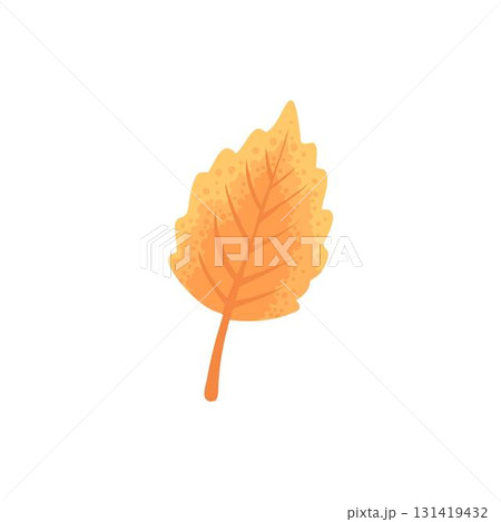 Autumn element. Leaves, acorn, chestnut and berry. Yellow, orange and red, green tree foliage fall season, harvest hand drawn elements. Vector illustration 131419432