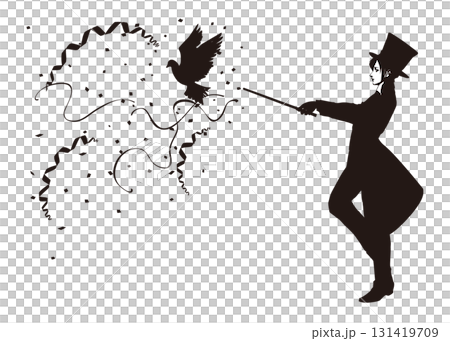 讓鴿子出現的魔術師 131419709