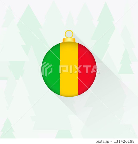 Mali National Flag Christmas Decoration. 131420189
