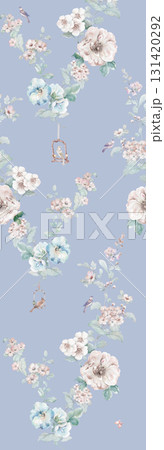 Assorted Handpainted Watercolor Floral And Animal Patterned Decorative Paper Collection 131420292