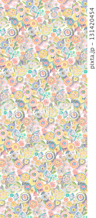 Assorted Handpainted Watercolor Floral And Animal Patterned Decorative Paper Collection 131420454