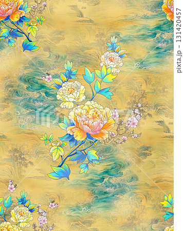 Assorted Handpainted Watercolor Floral And Animal Patterned Decorative Paper Collection 131420457