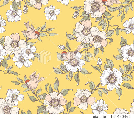 Assorted Handpainted Watercolor Floral And Animal Patterned Decorative Paper Collection 131420460