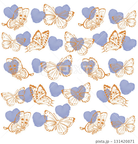 Assorted Handpainted Watercolor Floral Patterned Decorative Paper Collection 131420871