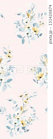 Assorted Handpainted Watercolor Floral Patterned Decorative Paper Collection 131420874