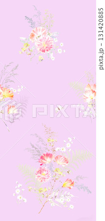 Assorted Handpainted Watercolor Floral Patterned Decorative Paper Collection 131420885