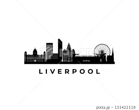 Vector Liverpool skyline.  131422119