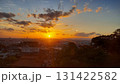大阪平野に沈む夕陽 131422582