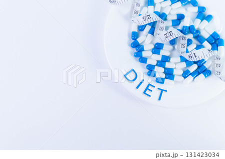 Weight loss pills. Obesity treatment. Overweight problems. 131423034