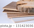 Laminate. Laminate boards and wood. Natural wood and laminate flooring. 131423036
