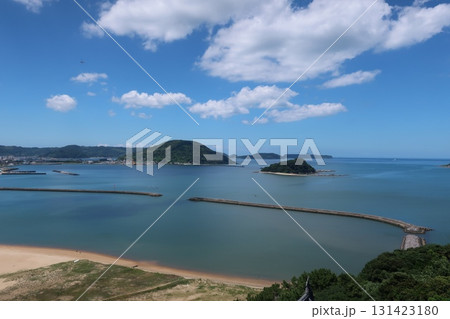 天守閣から望む唐津湾 天守閣から望む唐津湾 131423180