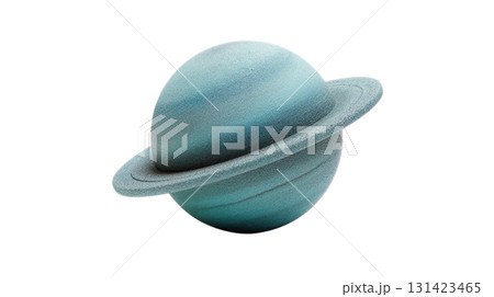 透明背景（png）に土星のようなリングのある惑星の3Dイラスト 131423465