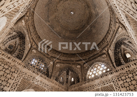 Interior details of Samanid Mausoleum, arched windows are under brick dome Interior details of Samanid Mausoleum, arched windows are under brick dome 131423753