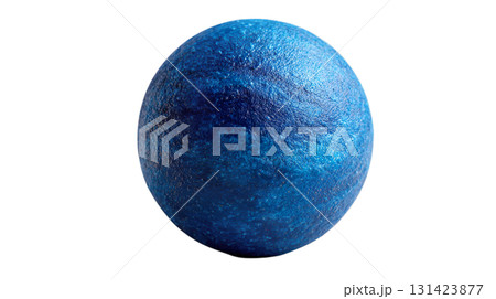 透明背景（png）に海王星のイメージの青い惑星の3Dイラスト 131423877