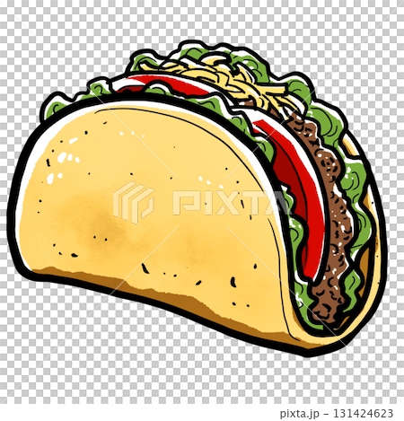 タコスのイラスト 131424623