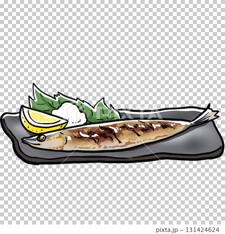 さんまの塩焼きのイラスト 131424624