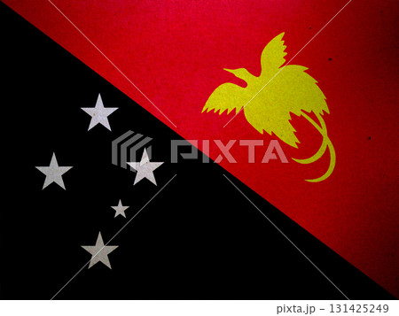 Flag of Papua New Guinea on a paper Flag of Papua New Guinea on a paper 131425249