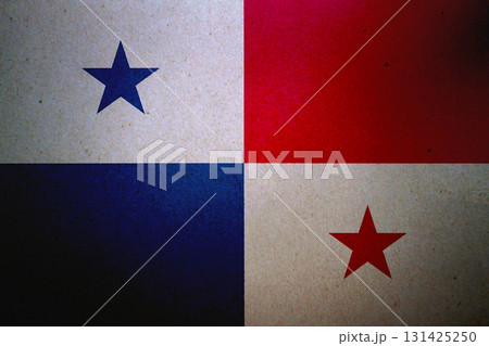 Flag of Panama on a paper 131425250