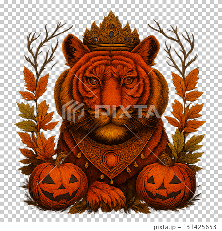 動物とハロウィンの共演 動物とハロウィンの共演 131425653